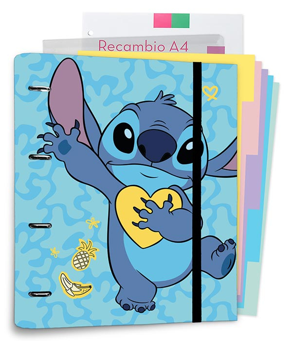 Disney Stitch Seven - Copertina anelli A4